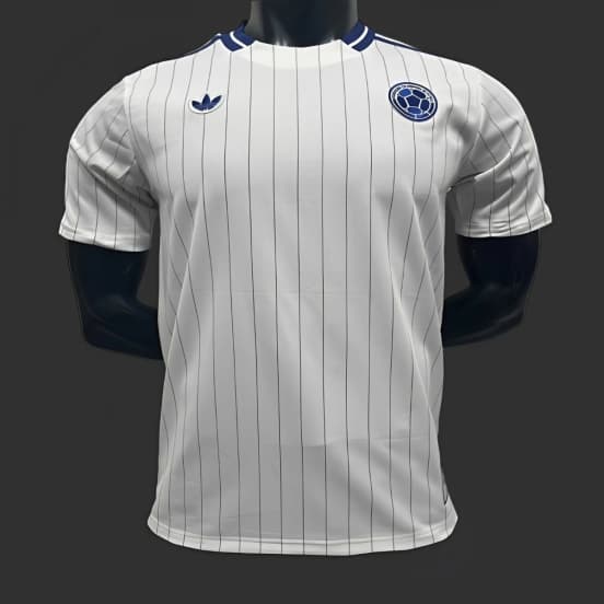 2026 Colombia Adidas Terrace Icons White Jersey — Selección de fútbol de Colombia