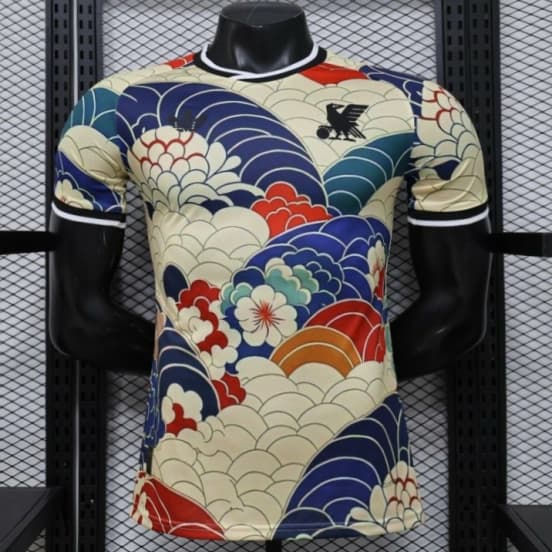Player Version 2026 Japan Cream with Ukiyo-e Wave  Adidas Originals Special Edition Jersey — jersey