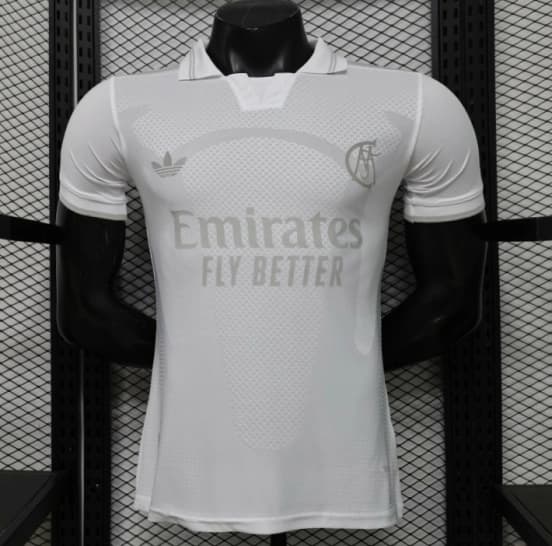 Player Version 26/27 Real Madrid All-White Tonal 125th Anniversary Jersey — jersey