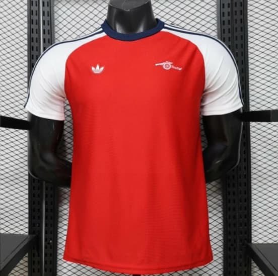 Player Version 2026  Arsenal x Adidas Originals Red with White Raglan Sleeve Home Jersey — jersey