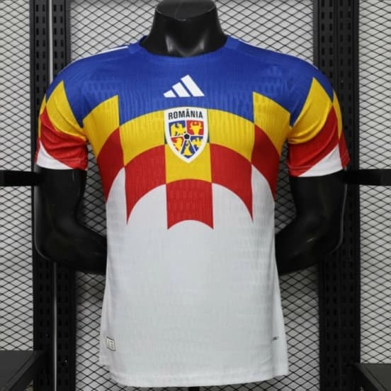 Player Version 2026 Romania Special Edition White with Blue Yellow Red Jersey — Selección de fútbol de Rumania