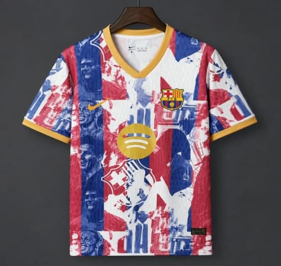 26/27 Barcelona Special "Legends" Graphic White/Blue/Red Commemorative Jersey — jersey