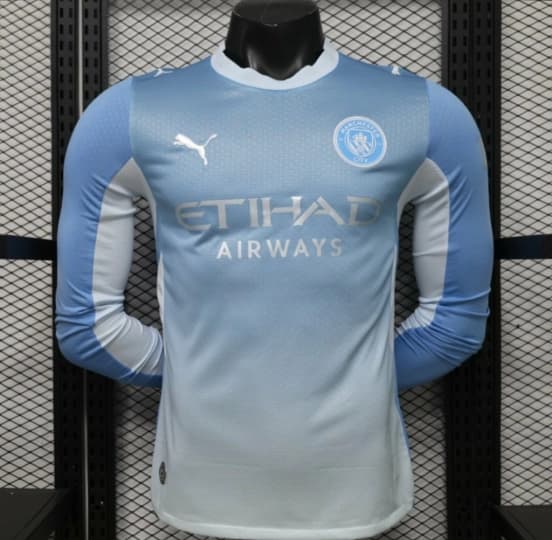 Player Version 26/27 Manchester City Sky Blue with White  Long Sleeve Jersey — Manchester City Football Club