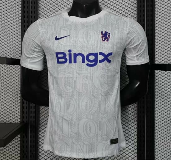 Player Version 25/26 Chelsea White Pre-Match Jersey — Chelsea Football Club