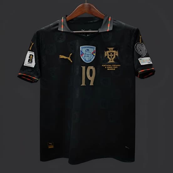 2026 Portugal WCQ Black Out Special Portugal VS ARMENIA Jersey With Full Patches — jersey