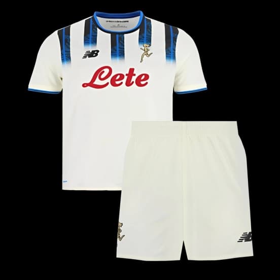 25/26 Kids Atalanta Away White Jersey — Atalanta Bergamasca Calcio