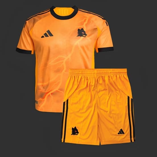 25/26 Kids AS Roma Away Yellow Jersey — Associazione Sportiva Roma