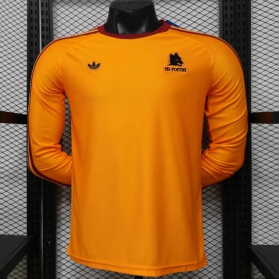 Player Version 2026 AS Roma x Adidas Originals Orange Special Edition Long Sleeve Jersey — Associazione Sportiva Roma