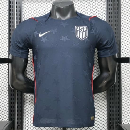 Player Version 2026 USA Navy Blue with All-Over Star Pattern Away Jersey — Selección de fútbol de los Estados Unidos