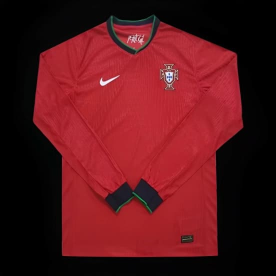 2024 Portugal Home Long Sleeve Jersey — jersey