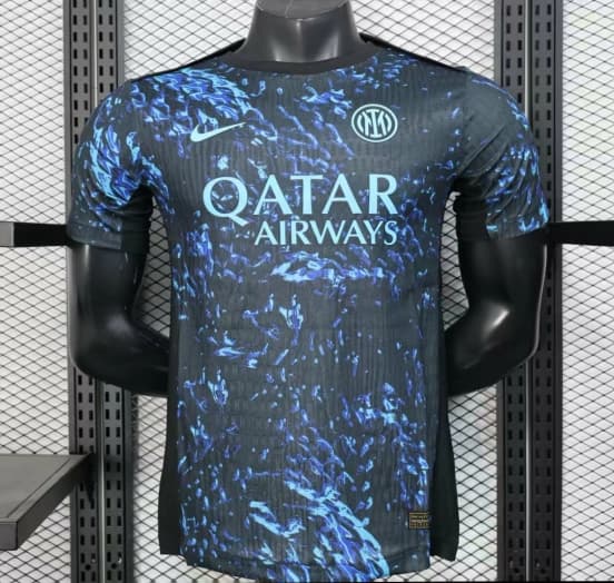Player Version 25/26 Inter Milan Blue with Camouflage Pattern Jersey — Inter de Milán