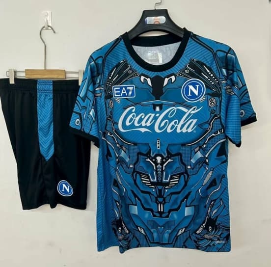25/26 Napoli Training Pre-Match Jersey Blue+ Shorts — SSC Napoli