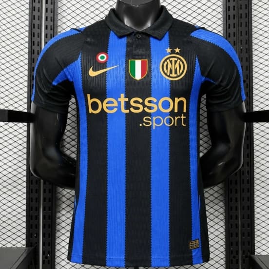 Player Version 26/27 Inter Milan Home Black & Blue Stripe Jersey — Inter de Milán