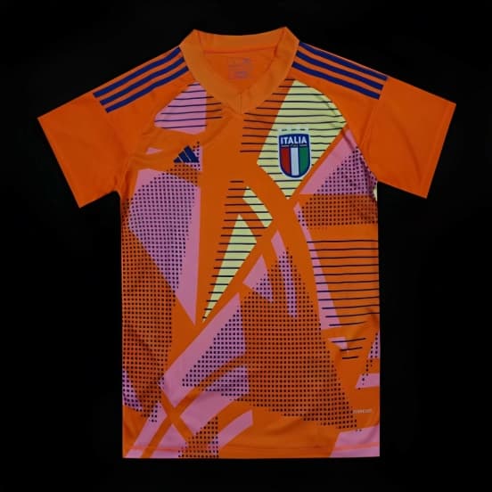 2024 Italy Orange Goalkeeper Jersey — jersey