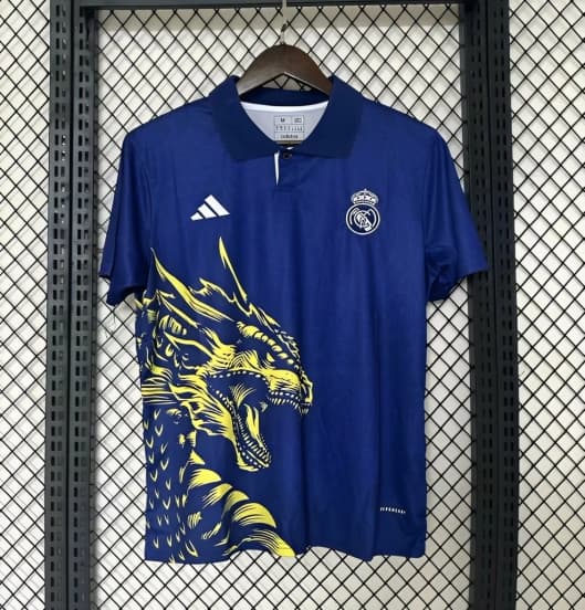 24/25 Real Madrid Yellow Dragon Jersey — jersey