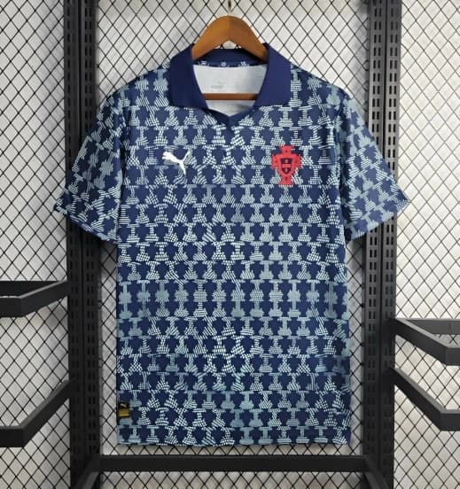 2025 Portugal Persian Blue Pre-Match Jersey — jersey