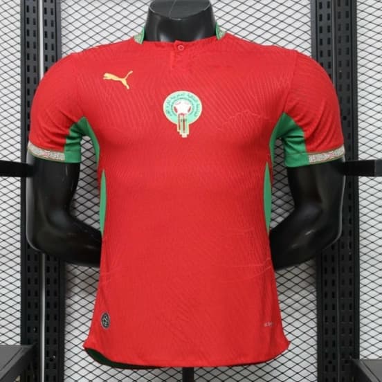 Player Version 26/27 Morocco Red & Green Home Jersey — Selección de fútbol de Marruecos