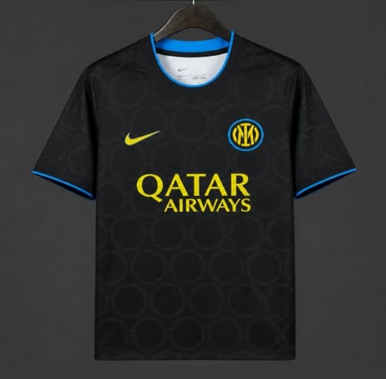 26/27 Inter Milan Academy Pro Pre-Match Black/Yellow Jersey — Inter de Milán