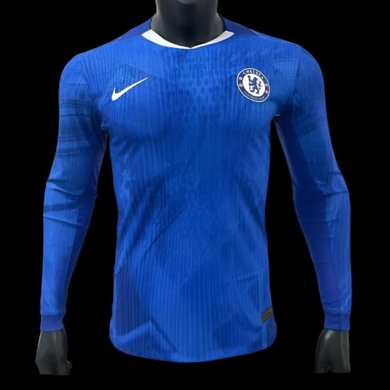 Player Version 25/26 Chelsea Home Long Sleeve Jersey — Chelsea Football Club