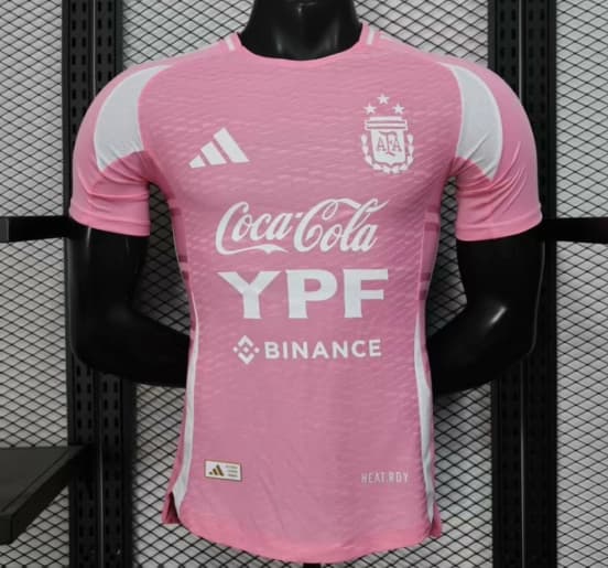 Player Version 2025 Argentina National Team Pink Training Jersey — Selección de fútbol de Argentina