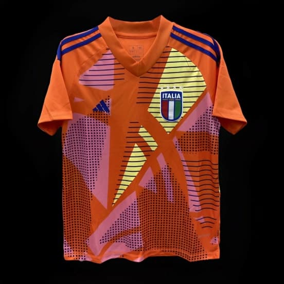 2024 Italy Orange Goalkeeper Jersey — jersey