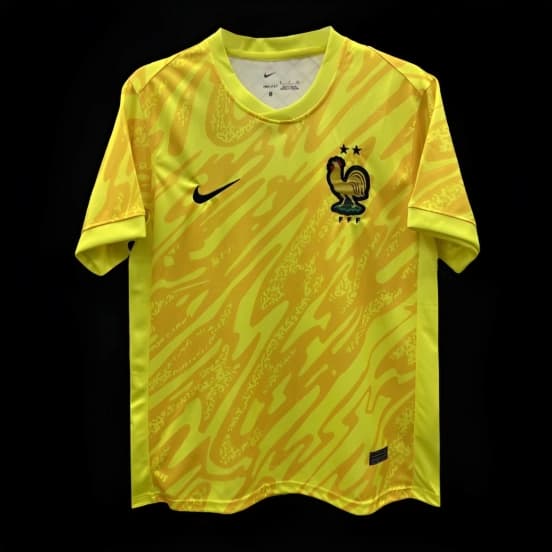 2024 France Yellow Goalkeeper Jersey — jersey