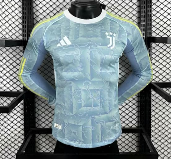 Player Version 25/26 Juventus Away Blue Long Sleeve Jersey — Juventus de Turín