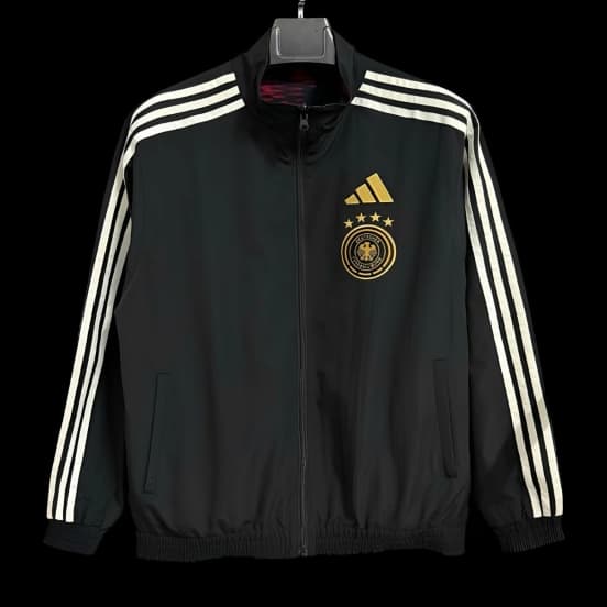2026 Germany Black Full Zipper Windbreaker — Selección de fútbol de Alemania