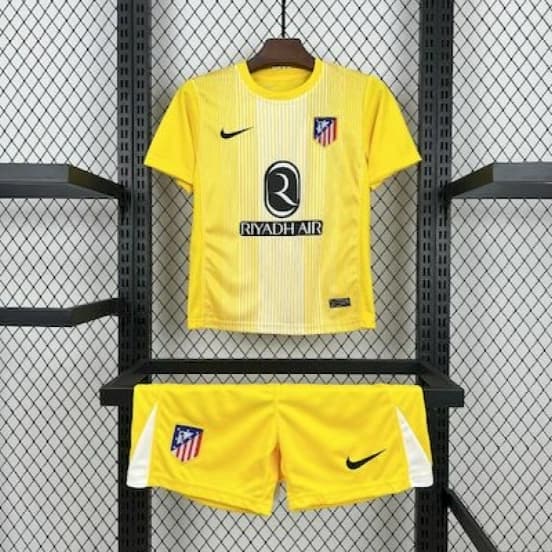 2025/26 Kids Atletico Madrid Yellow Goalkeeper Jersey — Club Atlético de Madrid