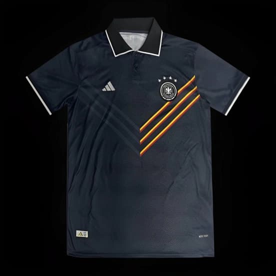 2024 Germany Black POLO Jersey — Selección de fútbol de Alemania