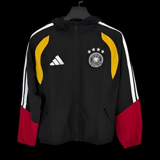 2026 Germany Black Full Zipper Windbreaker — Selección de fútbol de Alemania