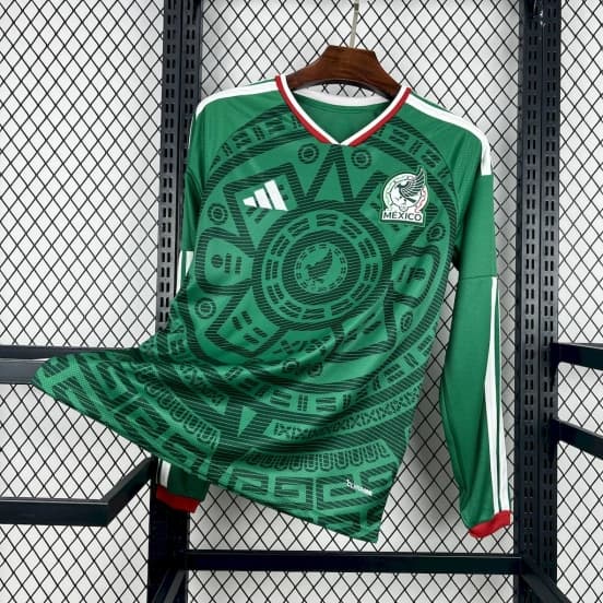 2026 Mens Mexico World Cup Home Long Sleeve Jersey — jersey