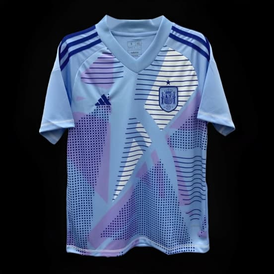 2024 Spain Blue Goalkeeper Jersey — jersey