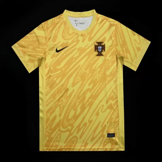 2024 Portugal Yellow Goalkeeper Jersey — jersey