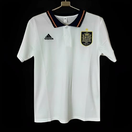 2024 Spain White Polo Jersey — Selección de fútbol de España