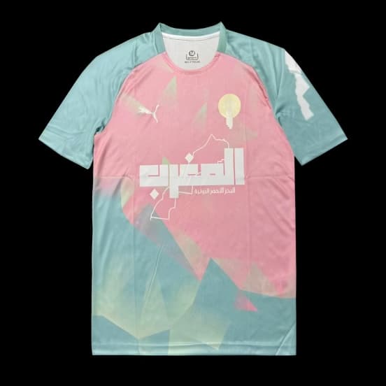 2025 Morocco Pink Pre-Match Jersey — Selección de fútbol de Marruecos