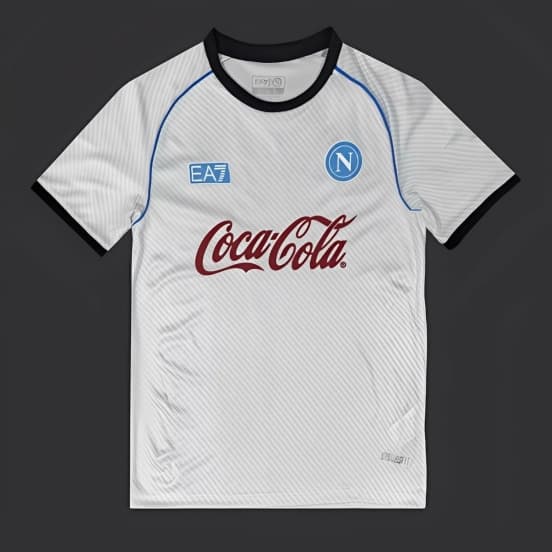 25/26 SSC Napoli White/Silver Training Jersey — SSC Napoli