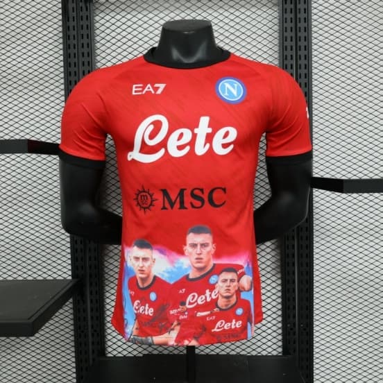 Player Version SSC Napoli Face Game Pierluigi Gollini Goalkeeper Jersey — SSC Napoli