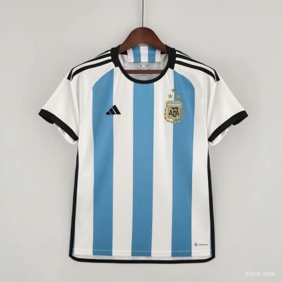 3 Stars Argentina Home Final Match Jersey — jersey
