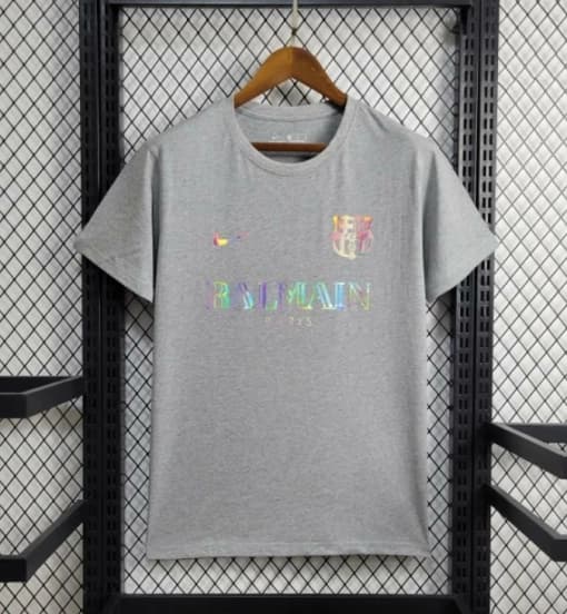 24/25 Barcelona x Balmain Gray Training Jersey — jersey