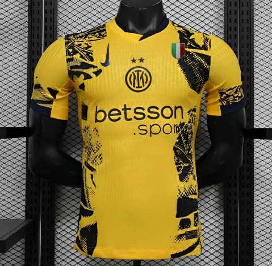 Player Version 24/25 Inter Milan Third Yellow Jersey — Inter de Milán