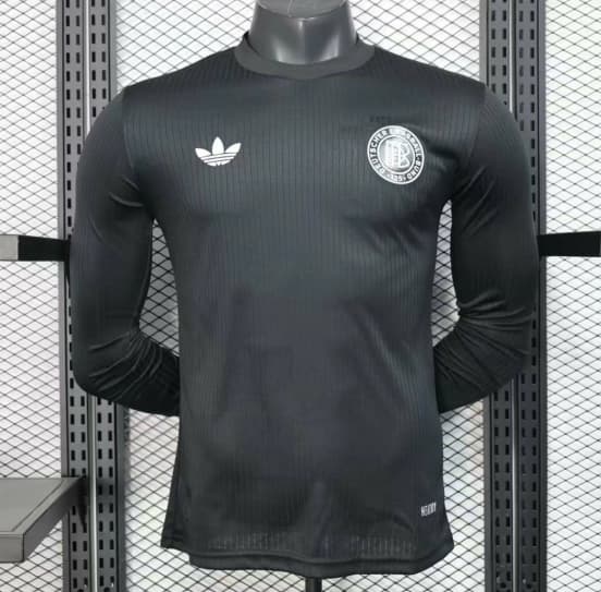 Player Version 2025 Germany Black 125Th Anniversary Long Sleeve Jersey — Selección de fútbol de Alemania