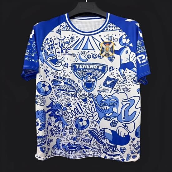 25/26 CD Tenerife Blue with Graffiti Art Jersey — jersey