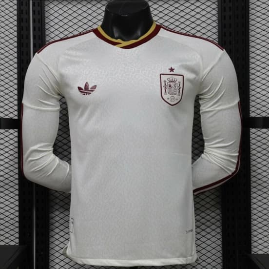 Player Version 26/27 Spain Away White Long Sleeve Jersey — Selección de fútbol de España